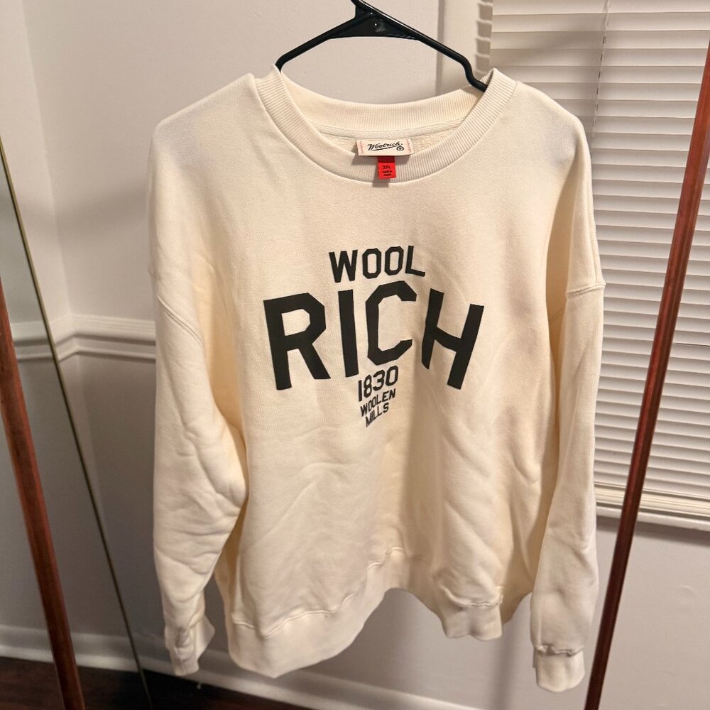 Cream White Woolrich Sweater - 2XL